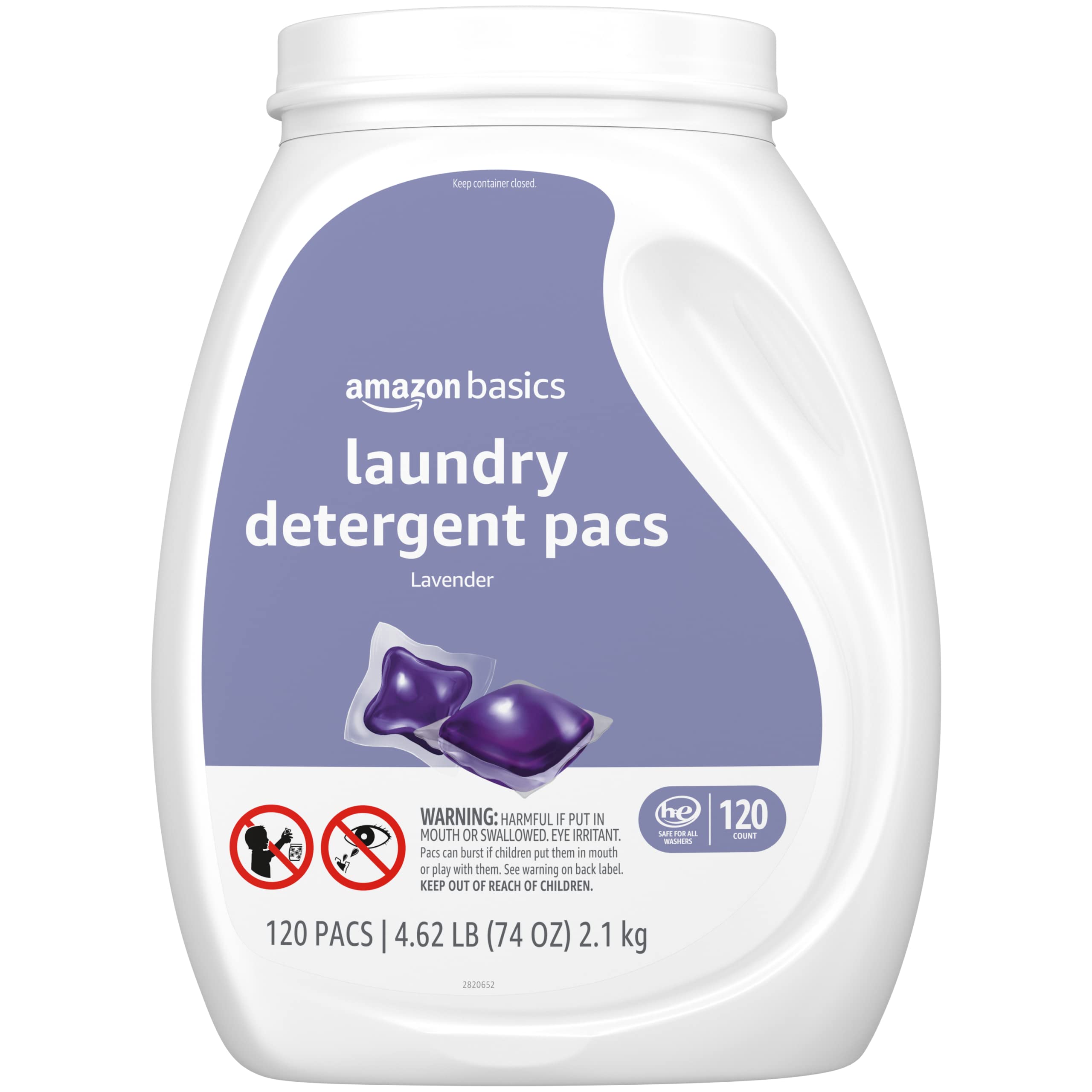 Foto 5 pulgar | Detergente Para Ropa Amazon Basics Con Aroma A Lavanda, 120 Unidades - Venta Internacional.