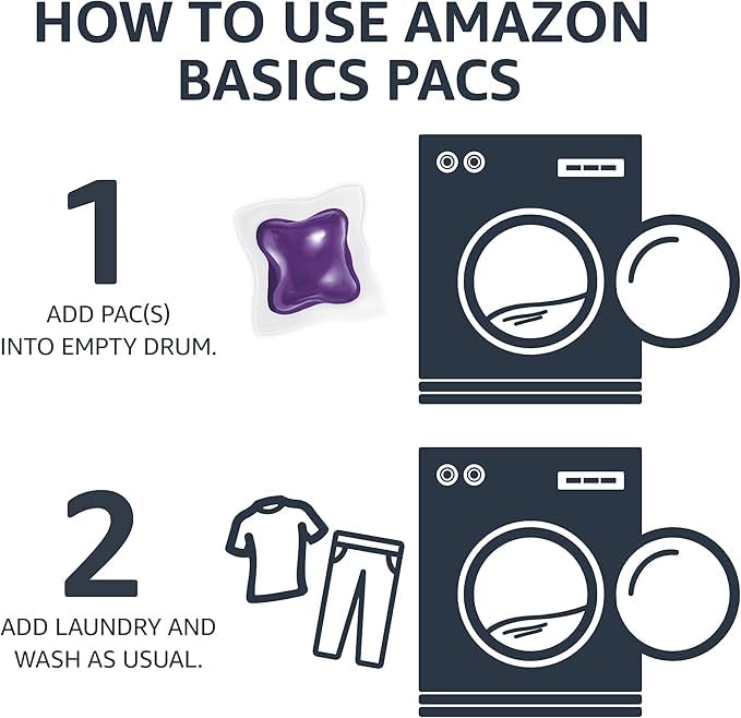 Foto 5 | Detergente Para Ropa Amazon Basics Con Aroma A Lavanda, 120 Unidades - Venta Internacional.