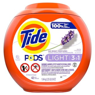 Foto 1 | Detergente Para Ropa Tide Pods Light, 42 Paquetes, Aroma A Lavanda Blanca - Venta Internacional.