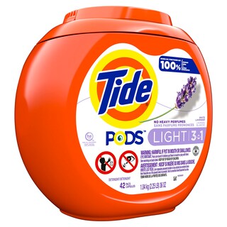 Foto 2 | Detergente Para Ropa Tide Pods Light, 42 Paquetes, Aroma A Lavanda Blanca - Venta Internacional.