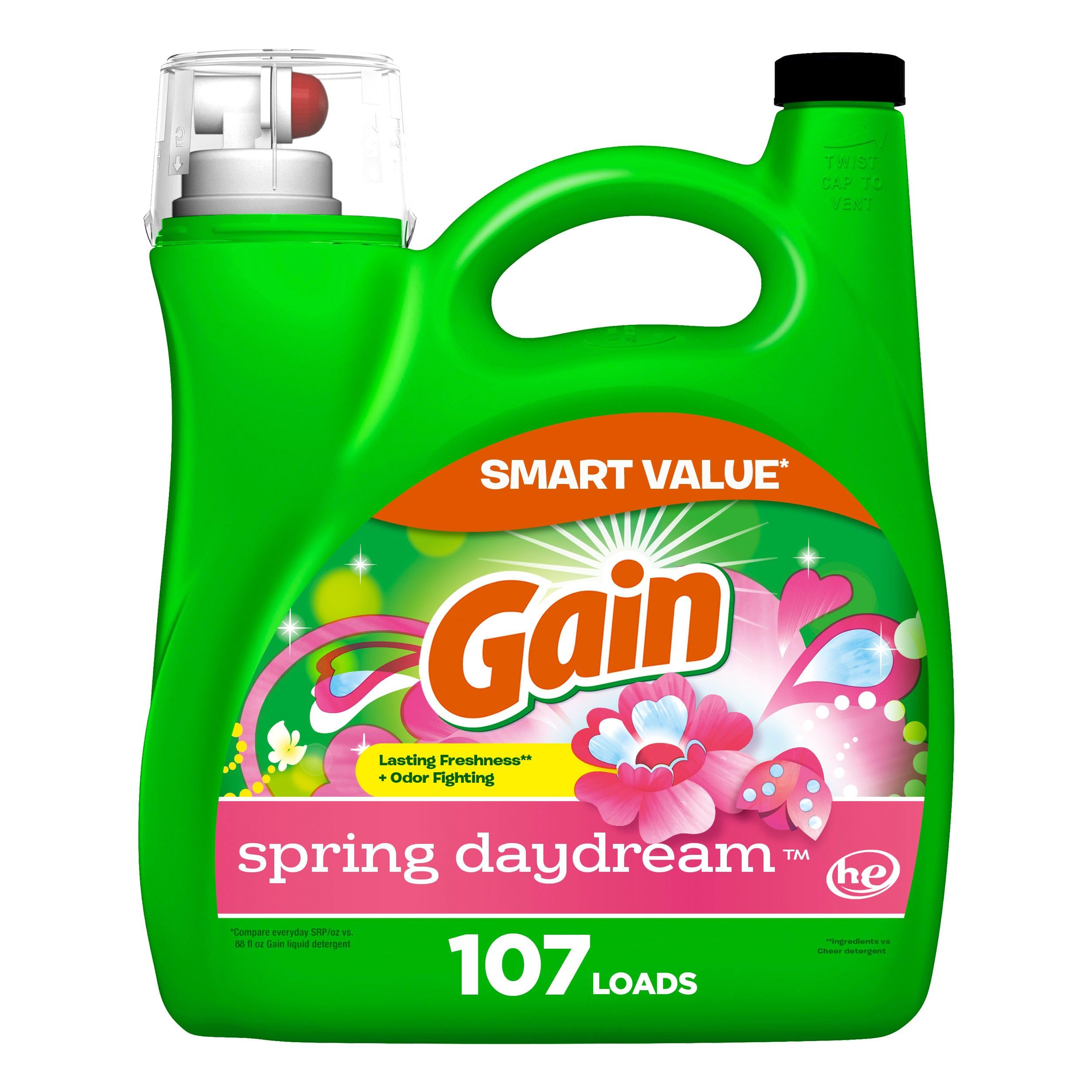 Foto 1 | Detergente Para Ropa Gain Aroma Boost Spring Daydream 4 5 L 107 Cargas - Venta Internacional.