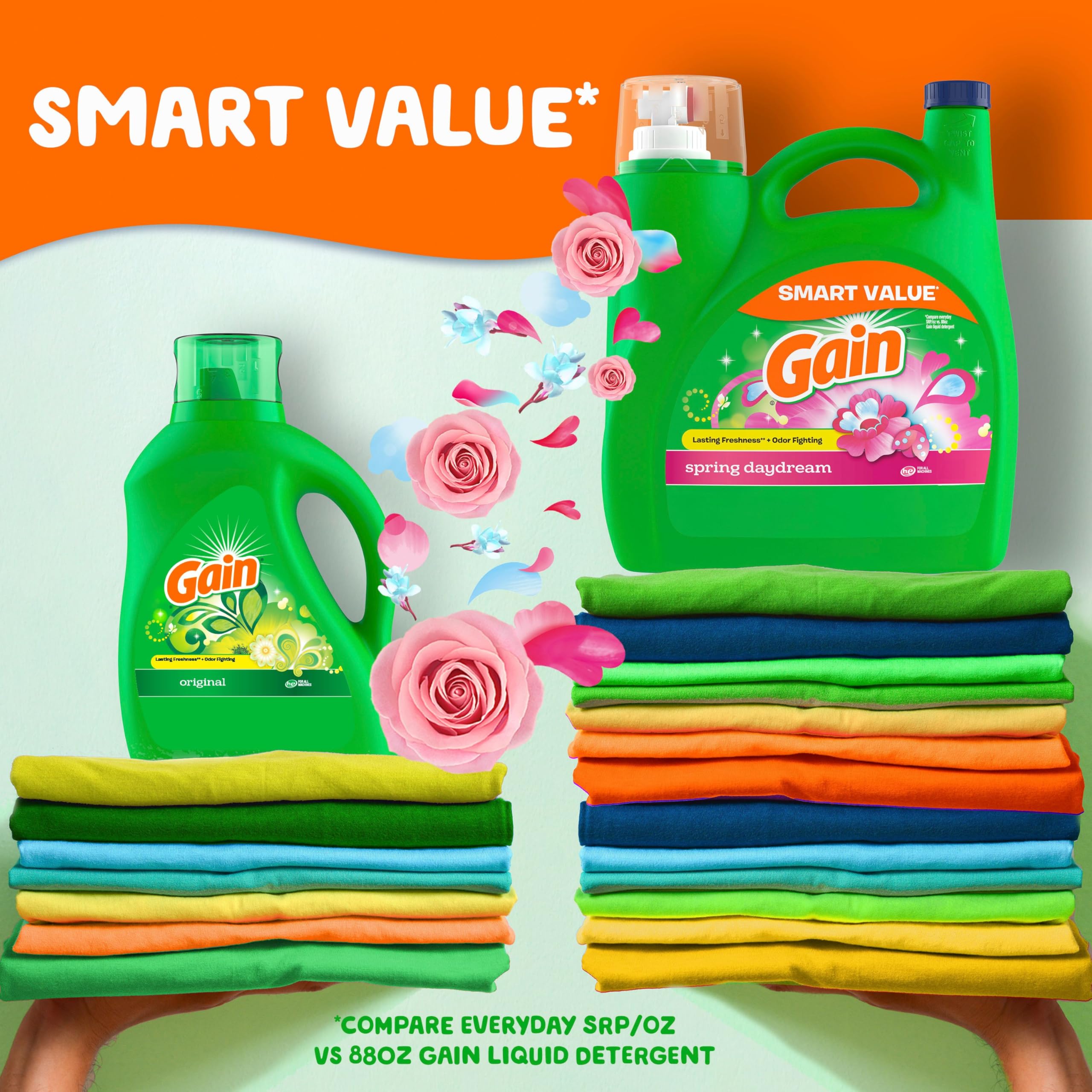 Foto 3 | Detergente Para Ropa Gain Aroma Boost Spring Daydream 4 5 L 107 Cargas - Venta Internacional.