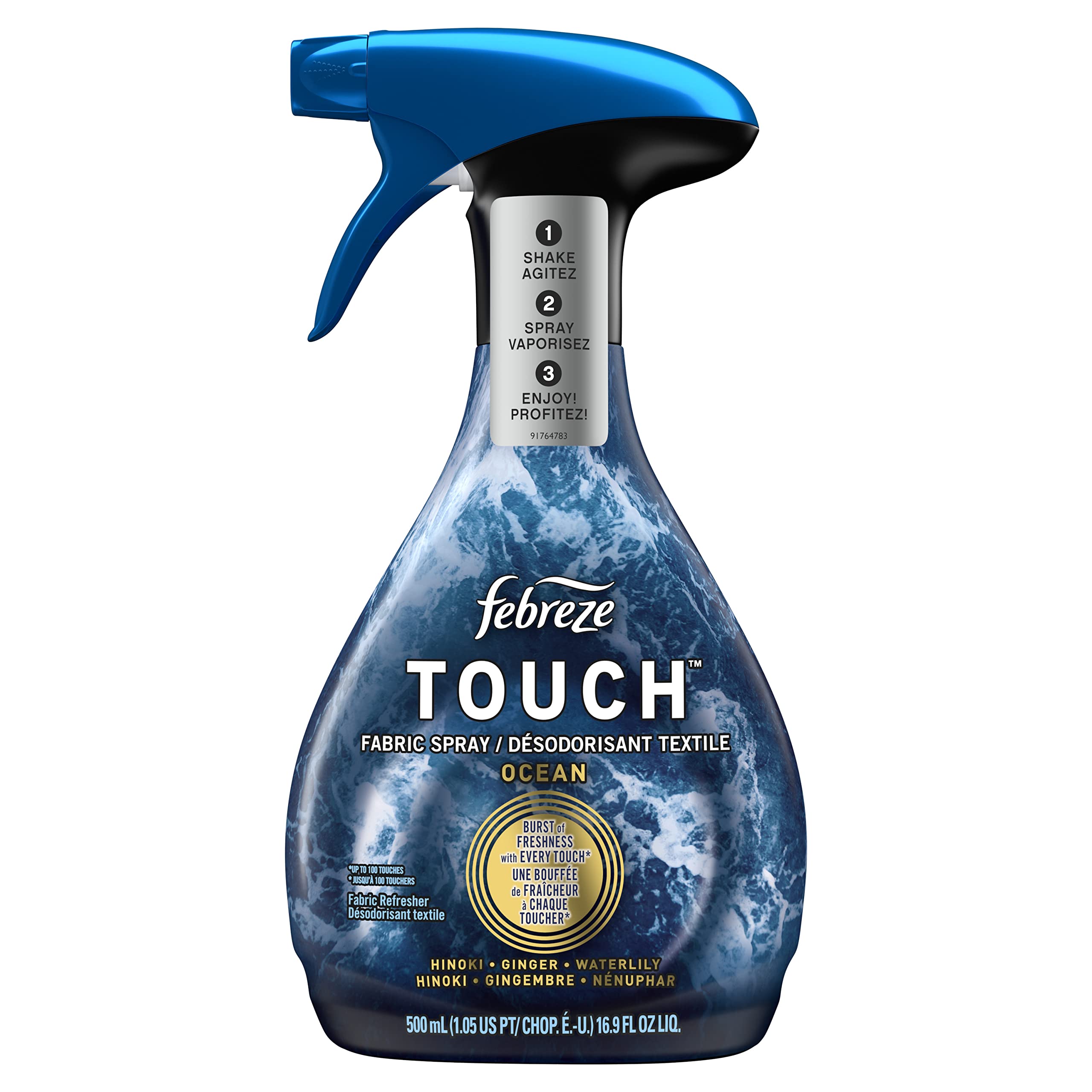 Foto 3 pulgar | Spray Para Tela Febreze Touch Ocean 500 Ml (paquete De 2) - Venta Internacional.