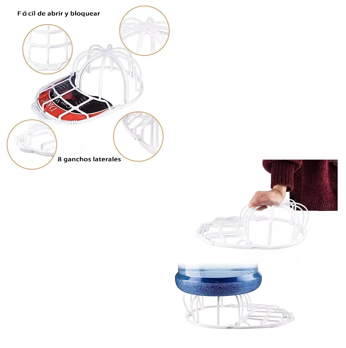 Foto 4 pulgar | Protector de Gorras Belug Blanco
