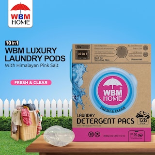 Foto 2 | Detergente En Cápsulas Wbm Home Fresh & Clear, 128 Unidades - Venta Internacional.