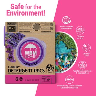 Foto 4 | Detergente de Ropa WBM Home de 128 Paquetes-Venta Internacional