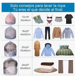 Foto 3 | Malla Bolsa Para Bolsas Organizador De Lavado Set De 4pcs