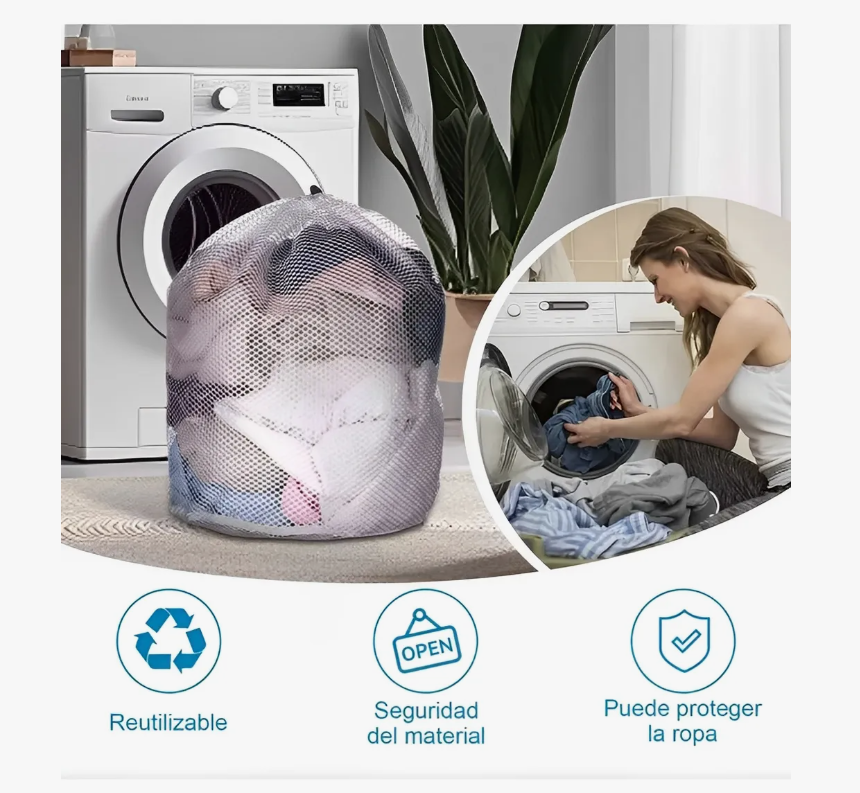 Foto 6 pulgar | Malla Bolsa Para Bolsas Organizador De Lavado Set De 4pcs