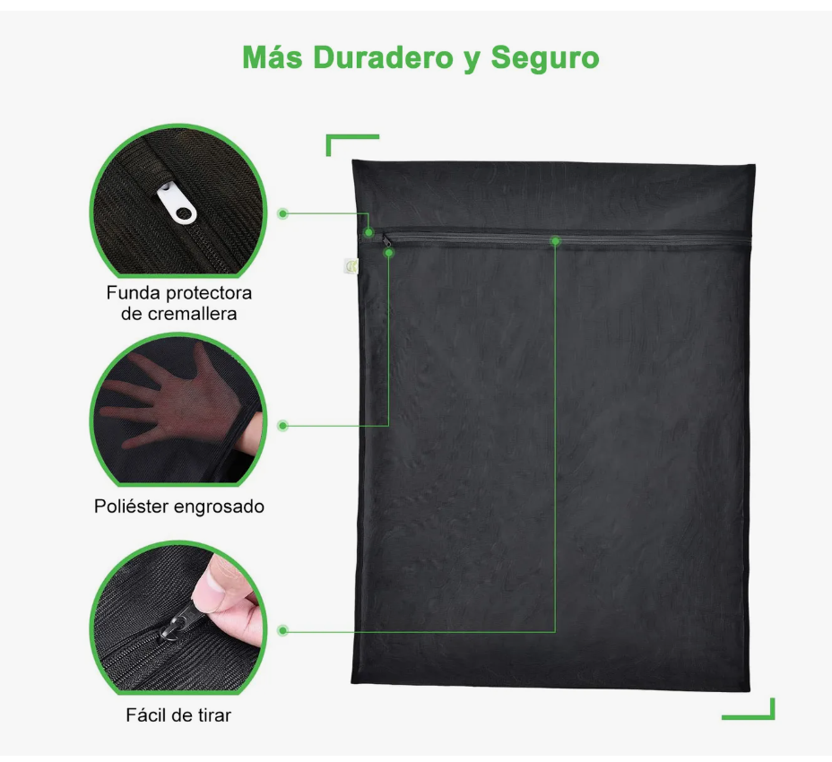 Foto 2 | Bolsas Lavandería Lencería Ropa Protección Grande Malla 5pcs