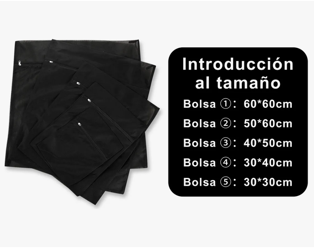 Foto 4 | Bolsas Lavandería Lencería Ropa Protección Grande Malla 5pcs