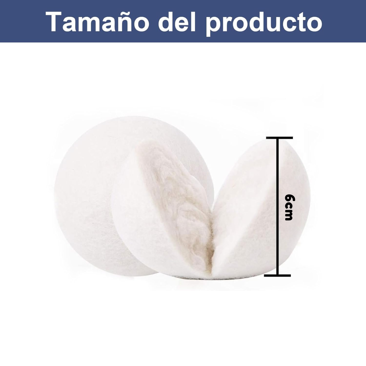 Foto 8 | 6 Bolas De Lana Lavandería Lavar Y Secar Ropa Reusables