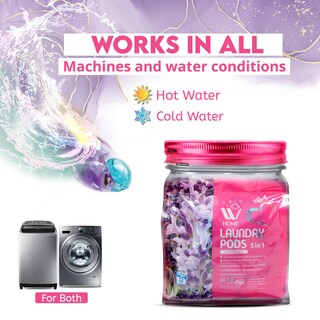 Foto 5 | Laundry Pods Wbm 3 En 1 Con Suavizante Y Potenciador De Aromas, 96 Unidades - Venta Internacional.