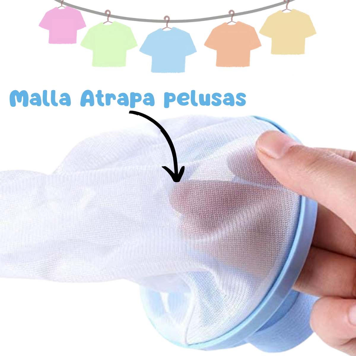 Foto 3 pulgar | Filtro Flotante Malla Atrapa Pelusa Pelo Lavadora Red 10pz