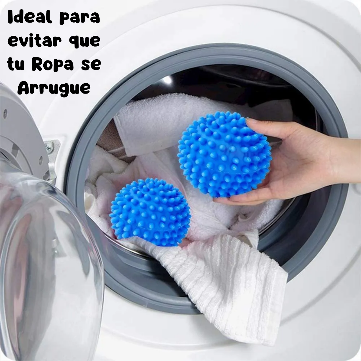 Foto 5 pulgar | Bolas Lavar Ropa Reutilizable Secadora Anti-enredo 4 Piezas