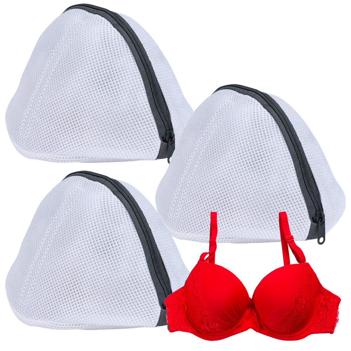 Foto 2 pulgar | 3pzs Bolsa Lavanderia Ropa Interior Malla Transpirable Bra
