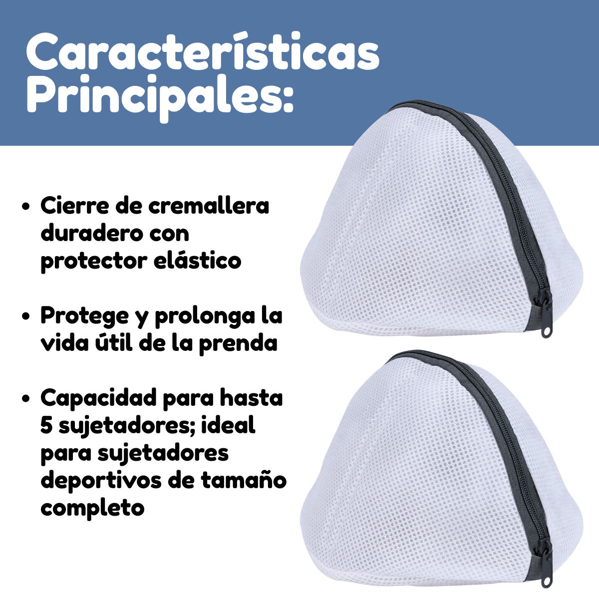 Foto 3 pulgar | 3pzs Bolsa Lavanderia Ropa Interior Malla Transpirable Bra