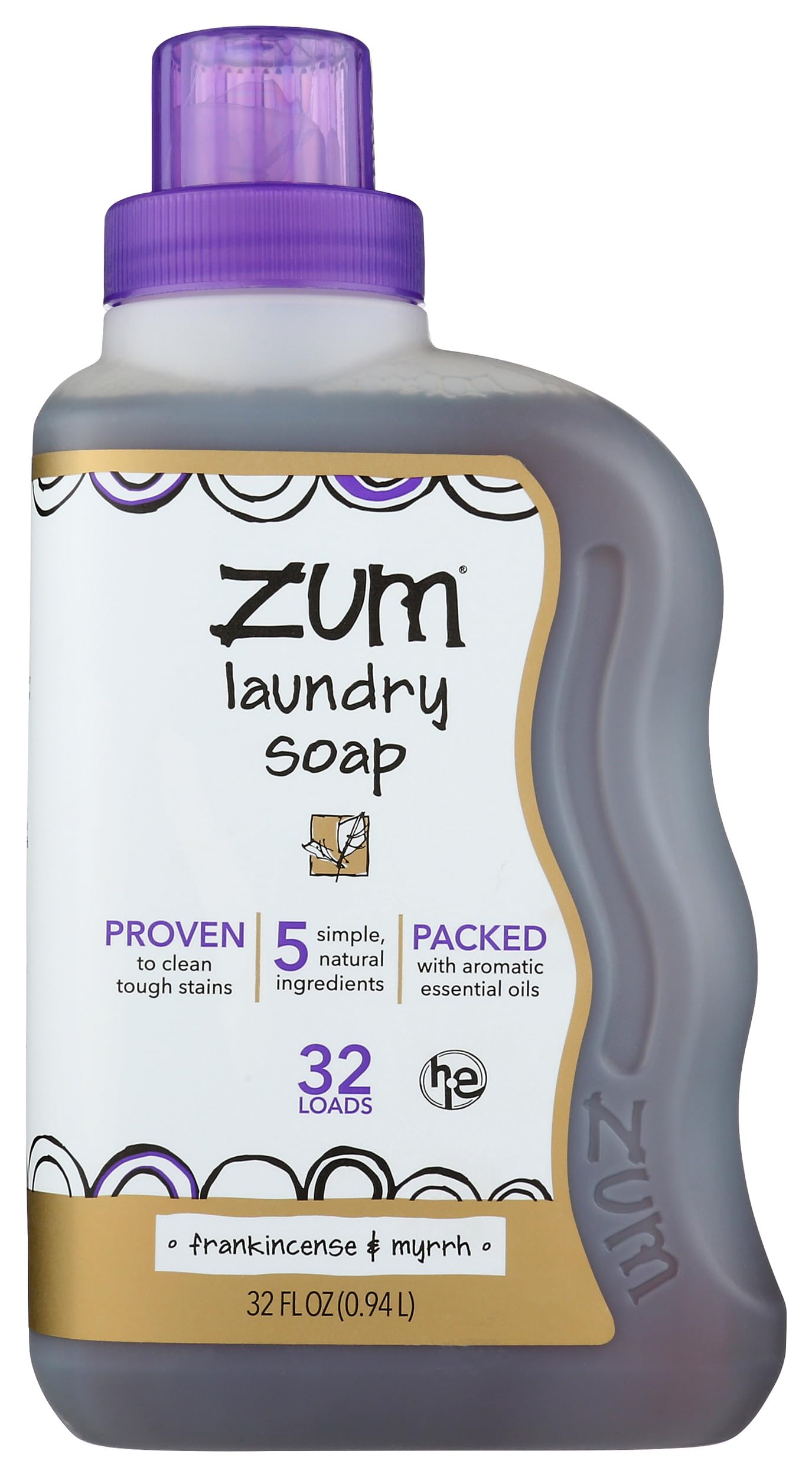 Jabón De Lavandería Indigo Wild Zum Clean Frankincense Myrrh 960 Ml - Venta Internacional. $762