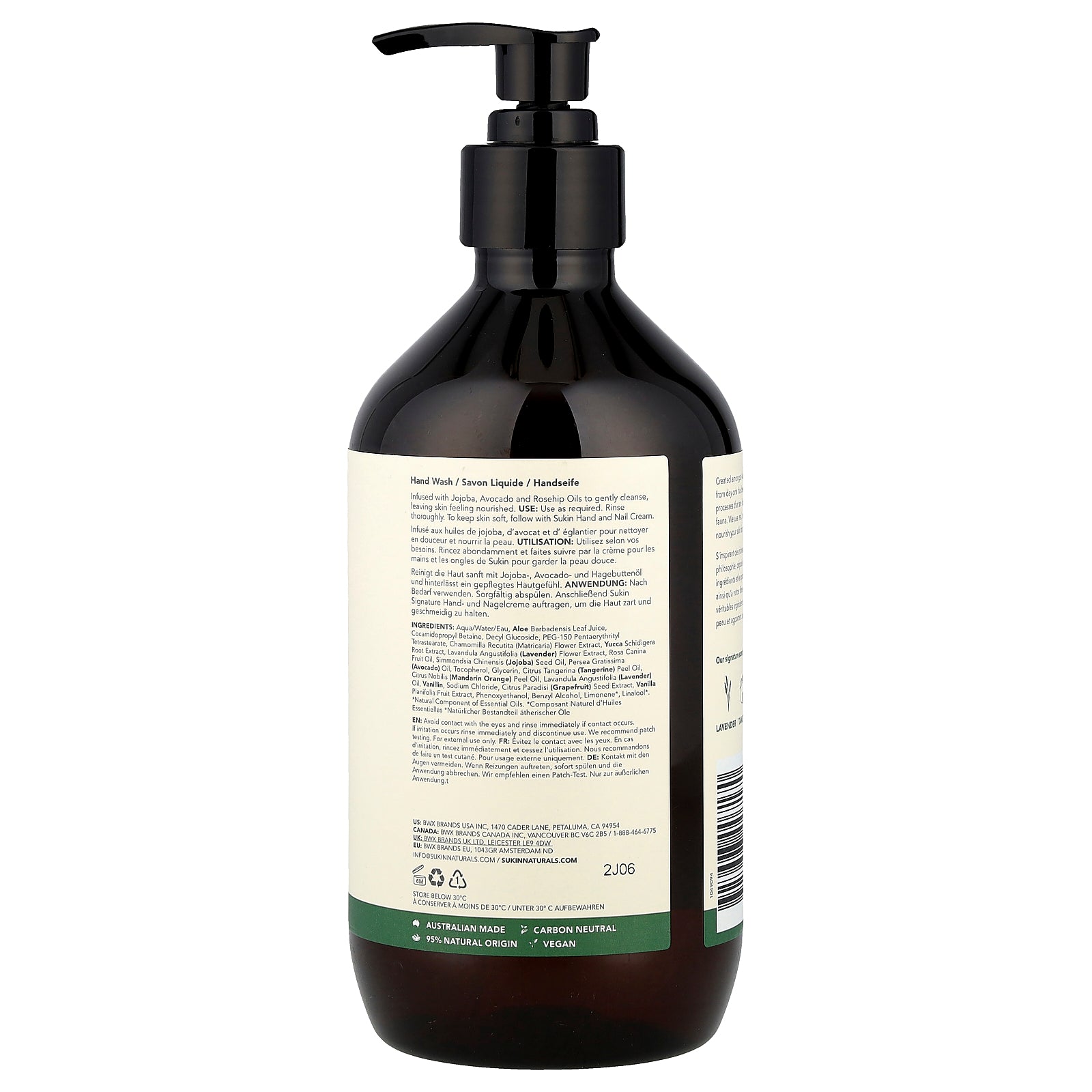 Foto 3 pulgar | Jabón De Manos Sukin Signature Cleansing Para Todo Tipo De Piel  500 Ml - Venta Internacional.
