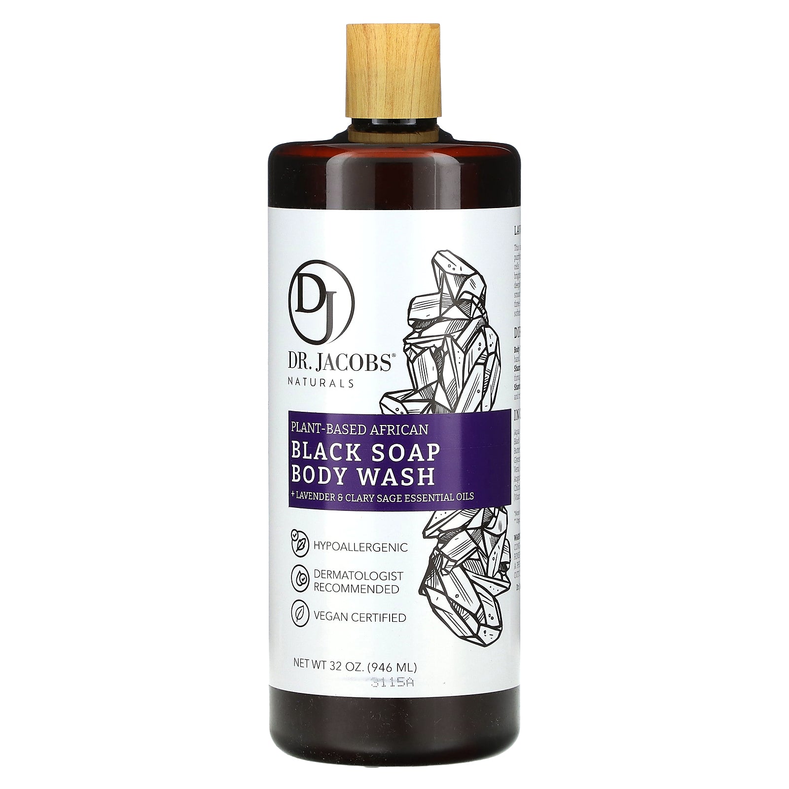 Foto 2 pulgar | Jabón Body Wash Dr. Jacobs Naturals African Black  946 Ml - Venta Internacional.
