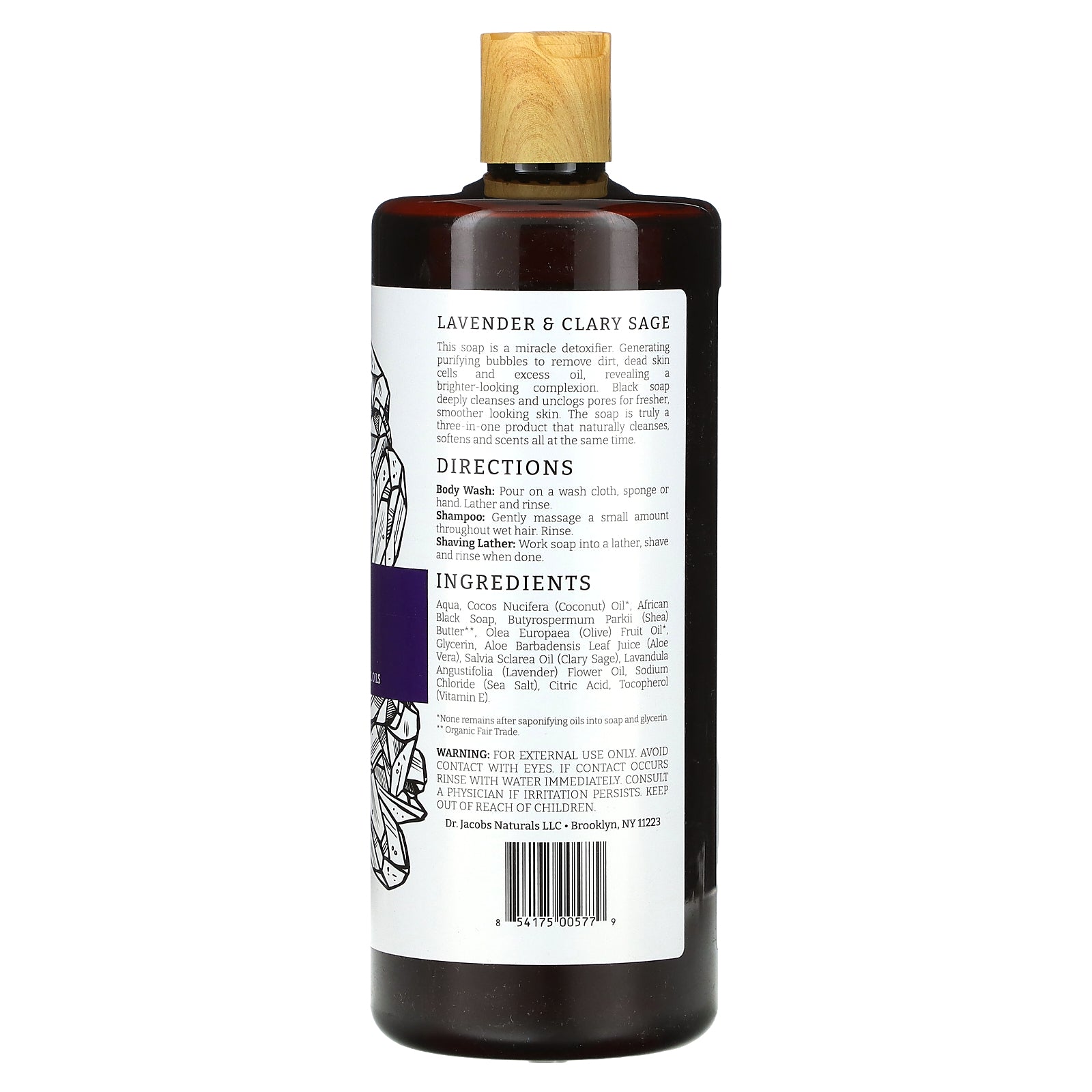 Foto 3 pulgar | Jabón Body Wash Dr. Jacobs Naturals African Black  946 Ml - Venta Internacional.