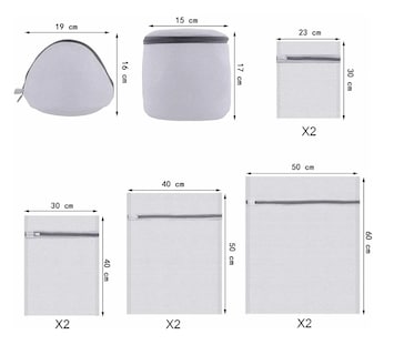Foto 5 | Set De 10 Malla Bolsas De Lavandería Para Lavadora Para Ropa