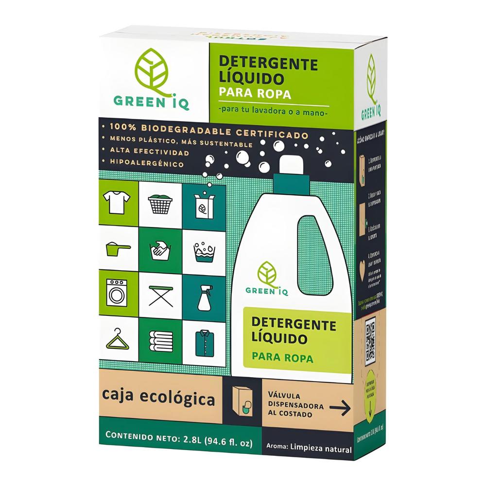 Foto 2 pulgar | Detergente Líquido Green Iq Biodegradable Para Ropa