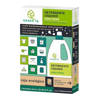 Foto 1 | Detergente Líquido Green Iq Biodegradable Para Ropa