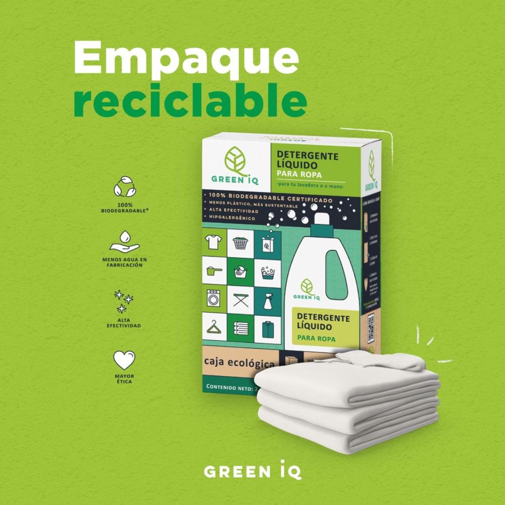 Foto 3 pulgar | Detergente Líquido Green Iq Biodegradable Para Ropa