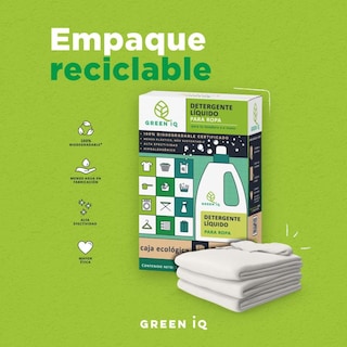 Foto 2 | Detergente Líquido Green Iq Biodegradable Para Ropa