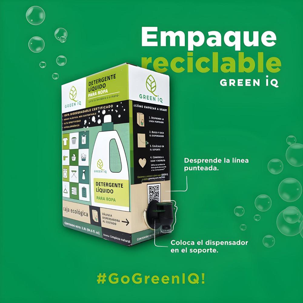 Foto 4 pulgar | Detergente Líquido Green Iq Biodegradable Para Ropa