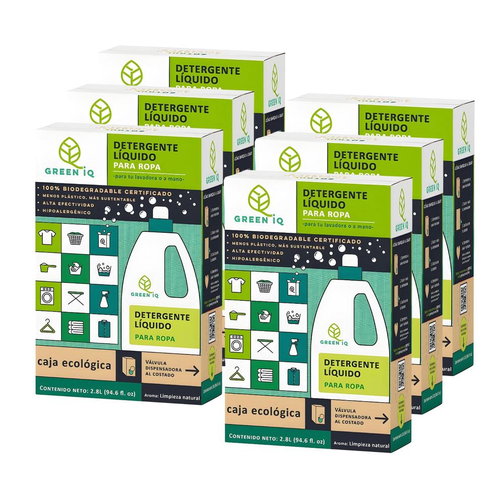 Foto 1 | Set Detergente Líquido Green Iq Biodegradable Caja 6 Und