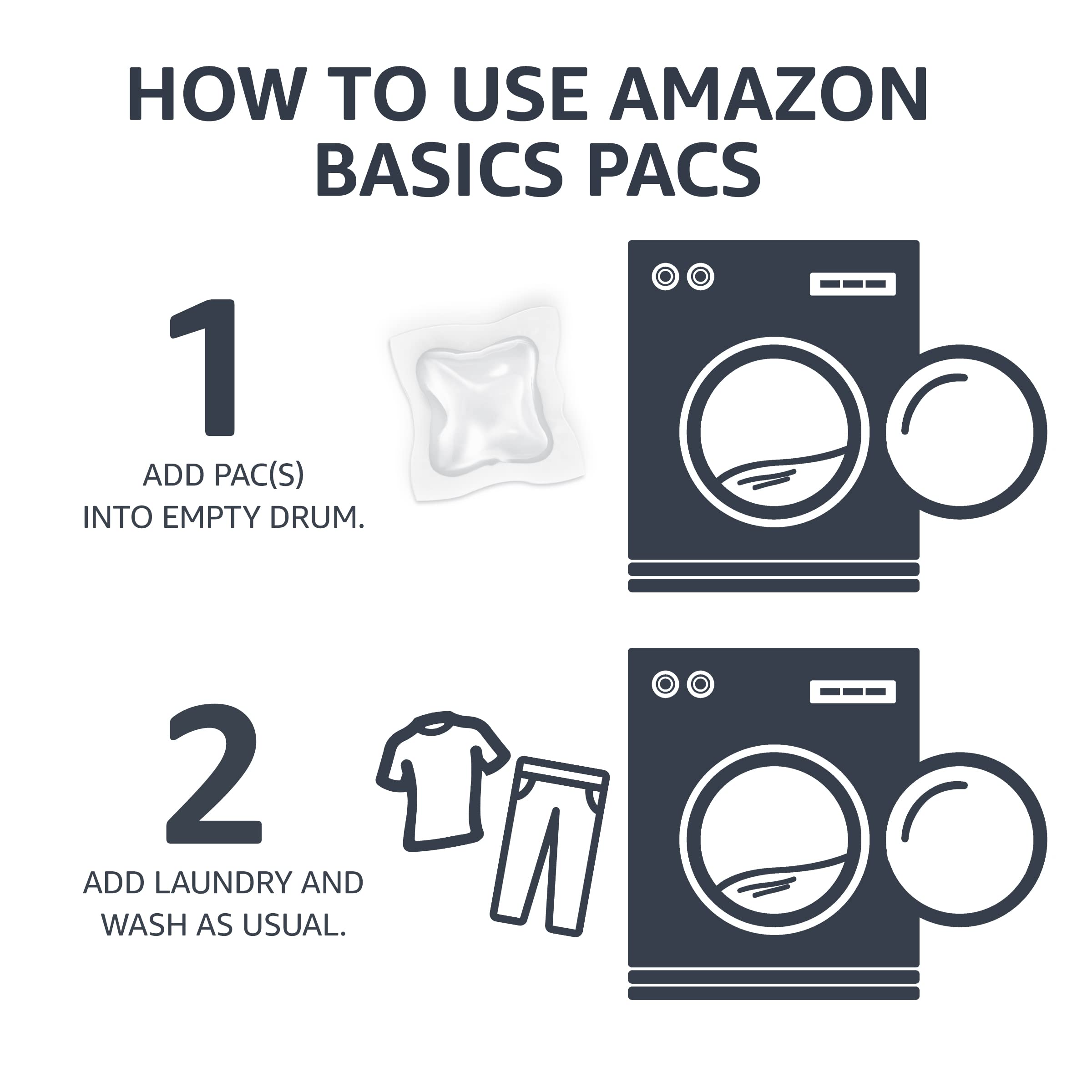 Foto 5 pulgar | Detergente para Ropa Amazon Basics Hipoalergénico 1 Bote con 120 Piezas - Venta Internacional