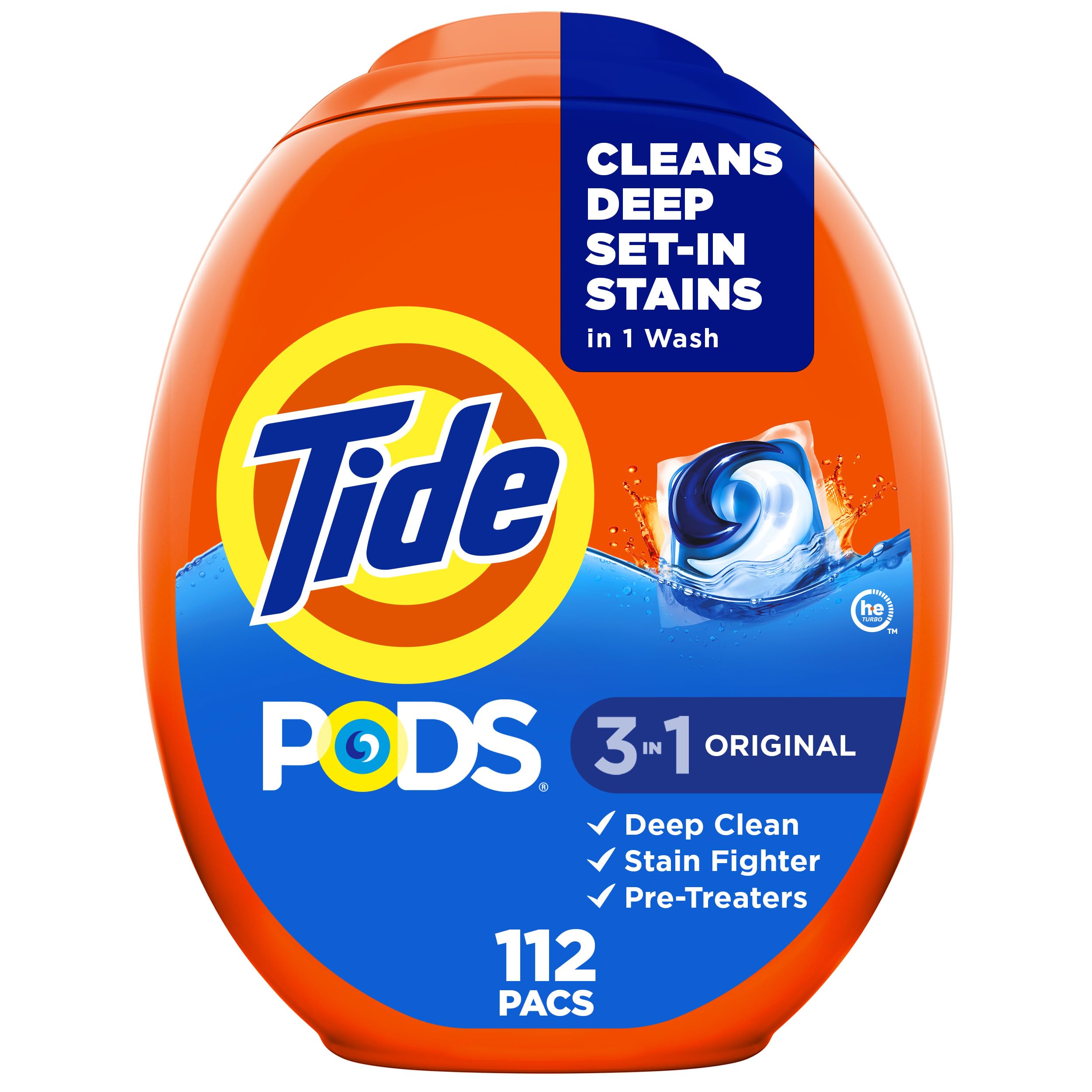 Foto 1 | Detergente Para Ropa Tide Pods Original Scent, 112 Paquetes - Venta Internacional.