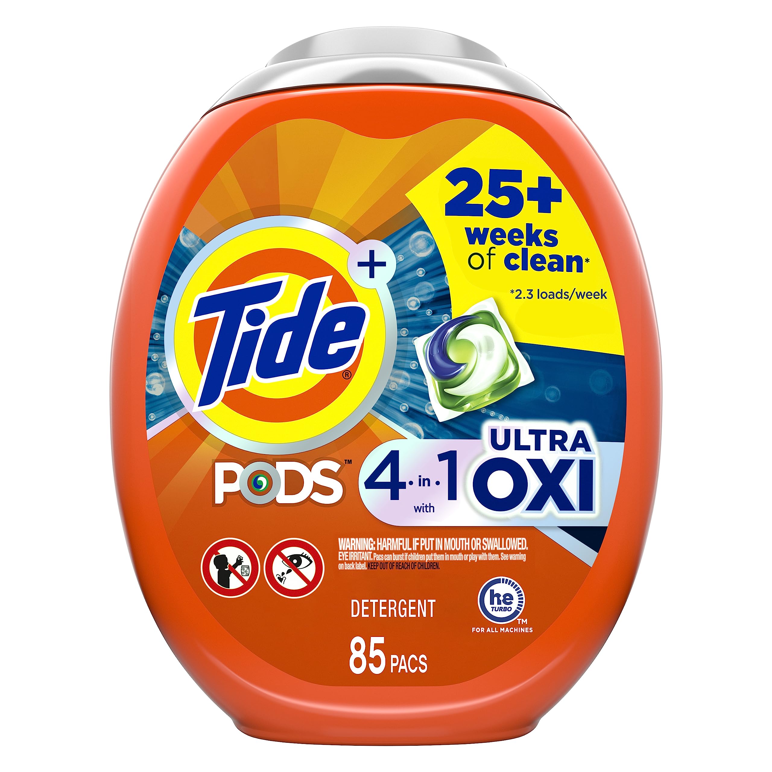 Foto 2 pulgar | Detergente Para Ropa Tide Pods Liquid 4 En 1 Ultra Oxi 85 Paquetes - Venta Internacional.