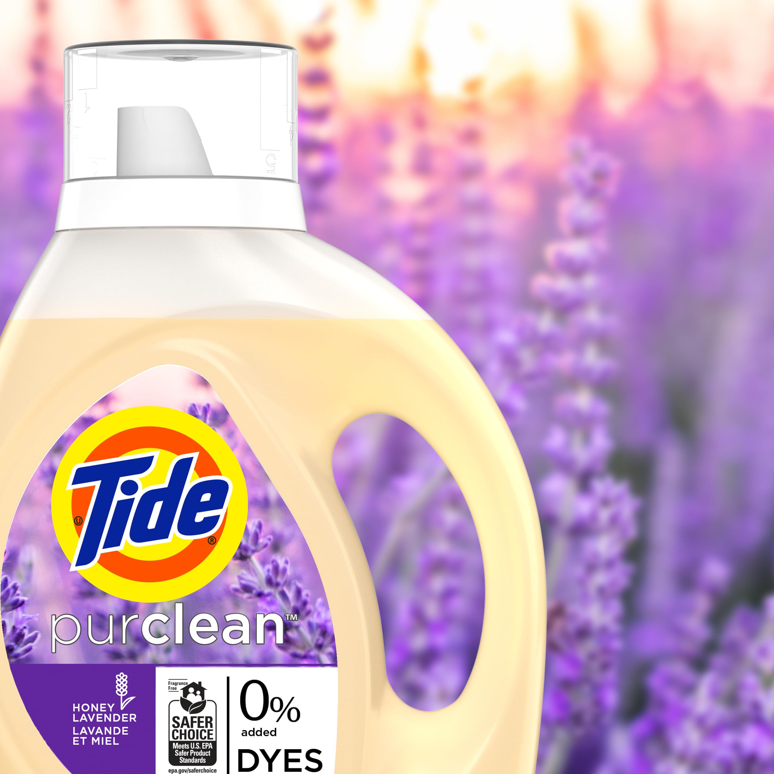Foto 8 pulgar | Detergente Para Ropa Tide Purclean Honey Lavender, 1,86 L, 48 Cargas - Venta Internacional.