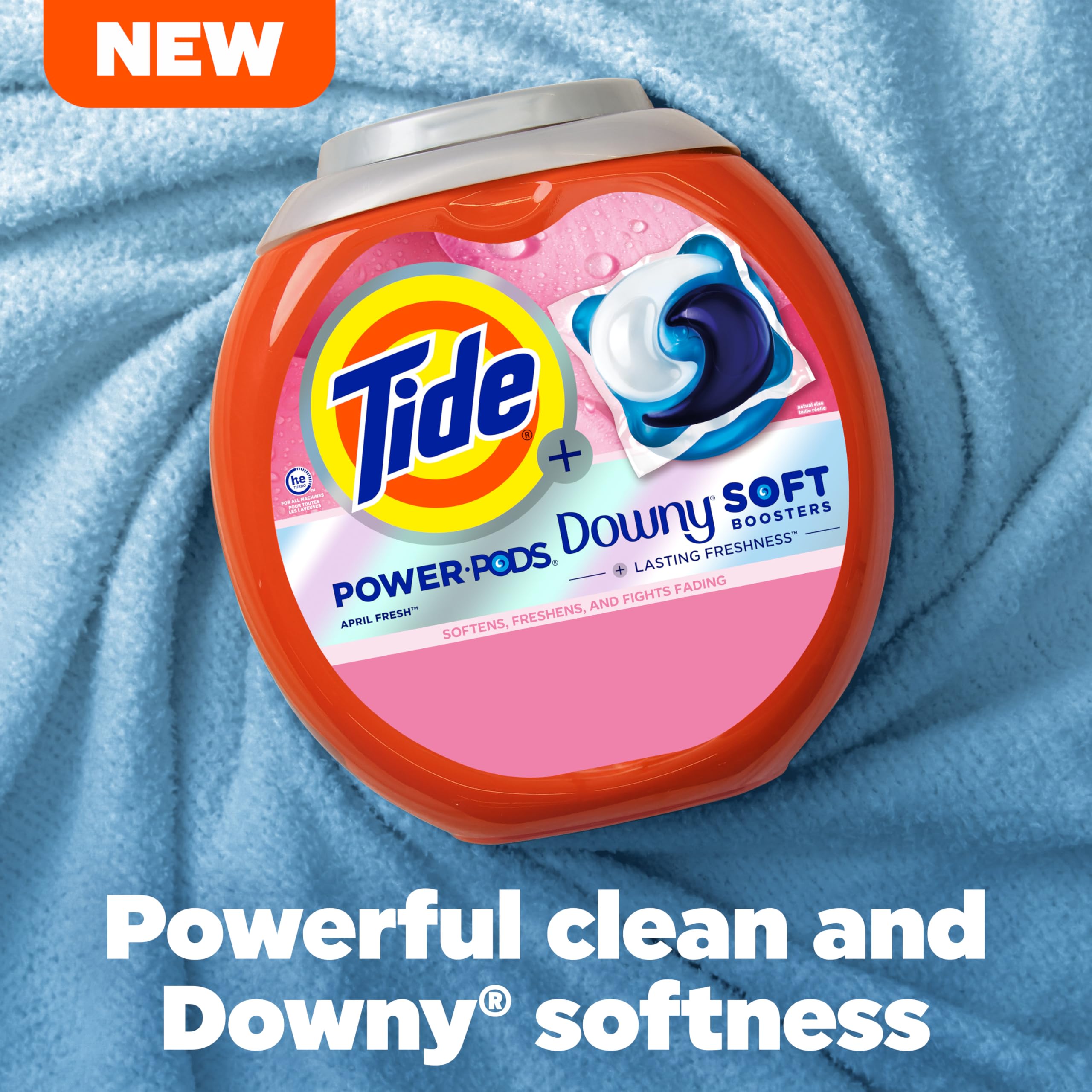 Foto 5 pulgar | Detergente En Cápsulas Tide Power Pods 2 En 1 Con Downy 63 Unidades - Venta Internacional.