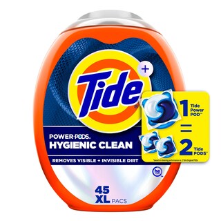 Foto 1 | Detergente Para Ropa Tide Power Pods Hygienic Clean, 45 Paquetes - Venta Internacional.