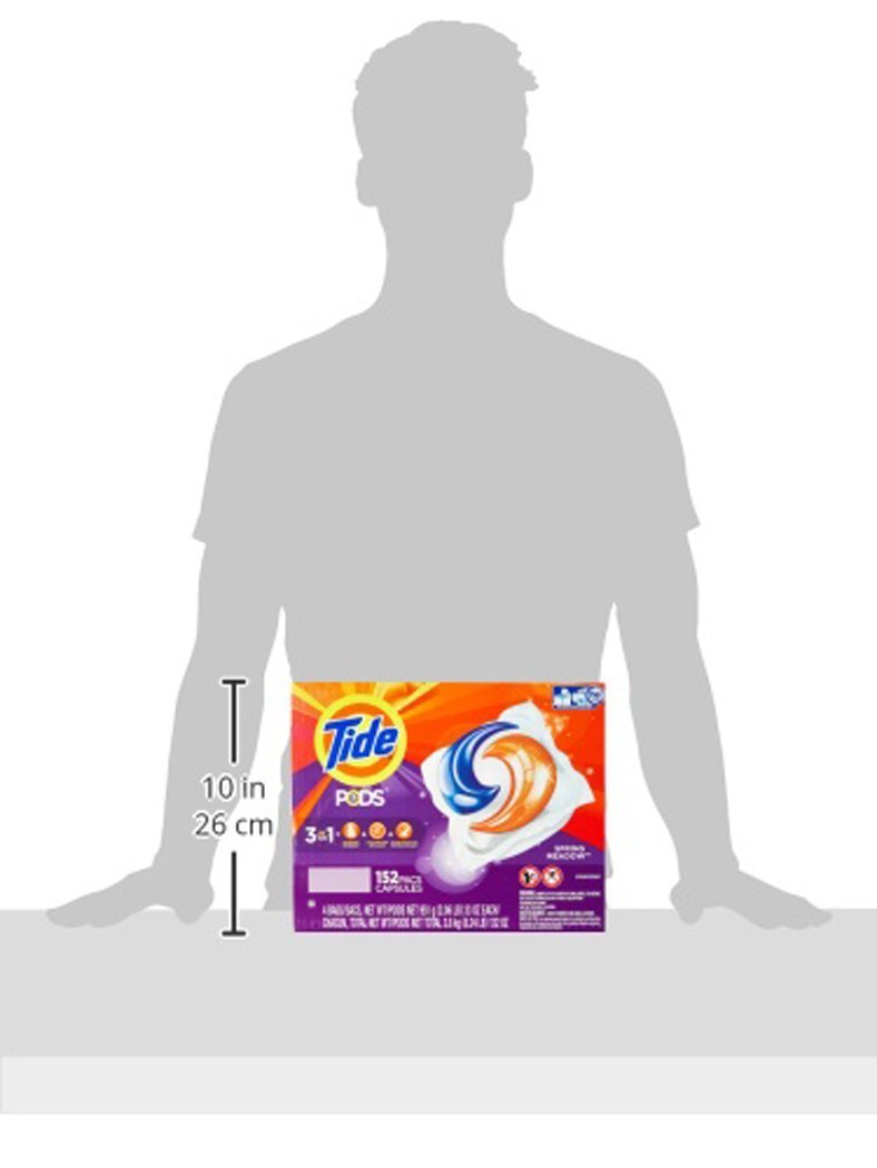 Foto 3 | Detergente Para Ropa Tide Spring Meadow Pods, 152 Unidades - Venta Internacional.
