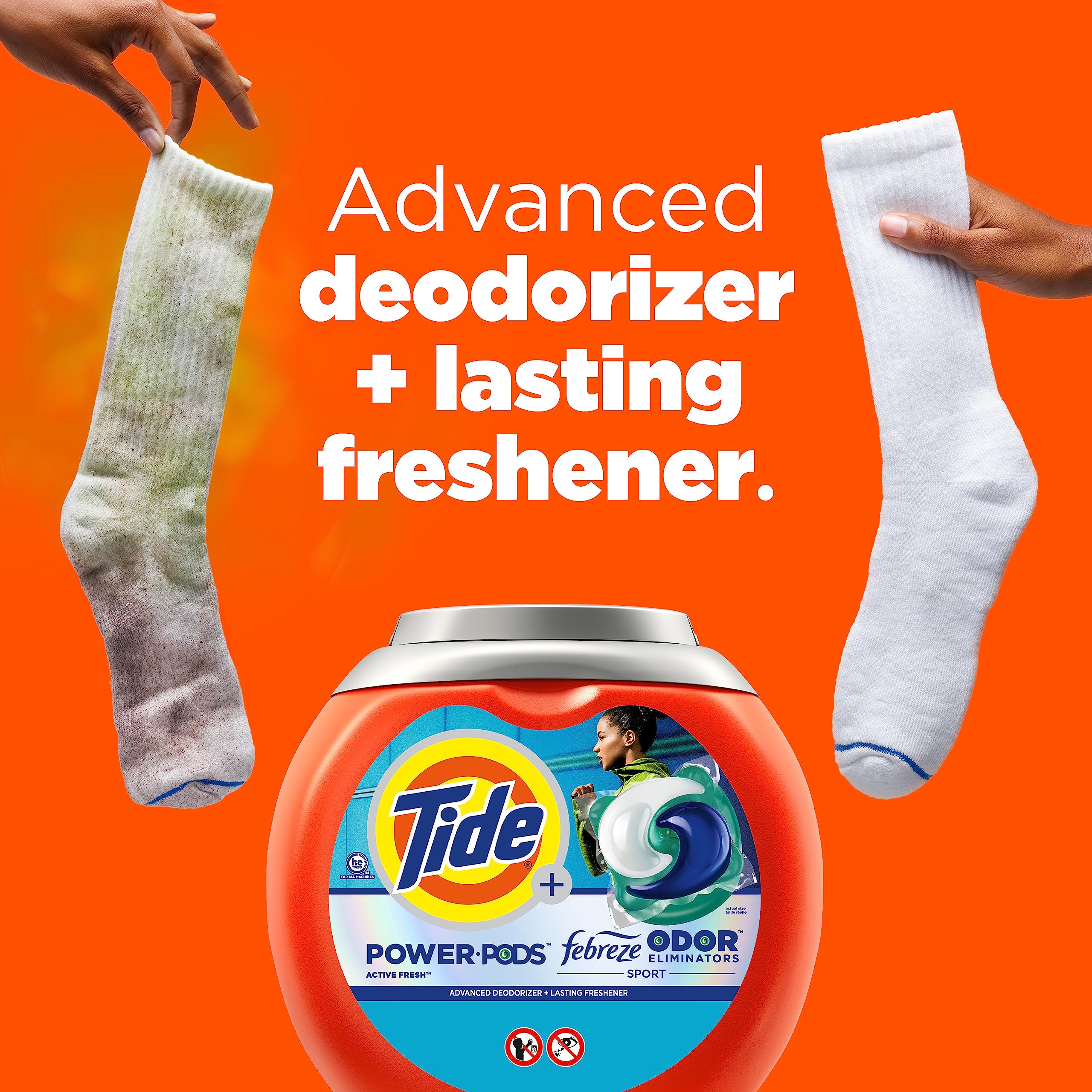 Foto 4 pulgar | Detergente Para Ropa Tide Power Pods Con Febreze Sport 63 Pacs - Venta Internacional.