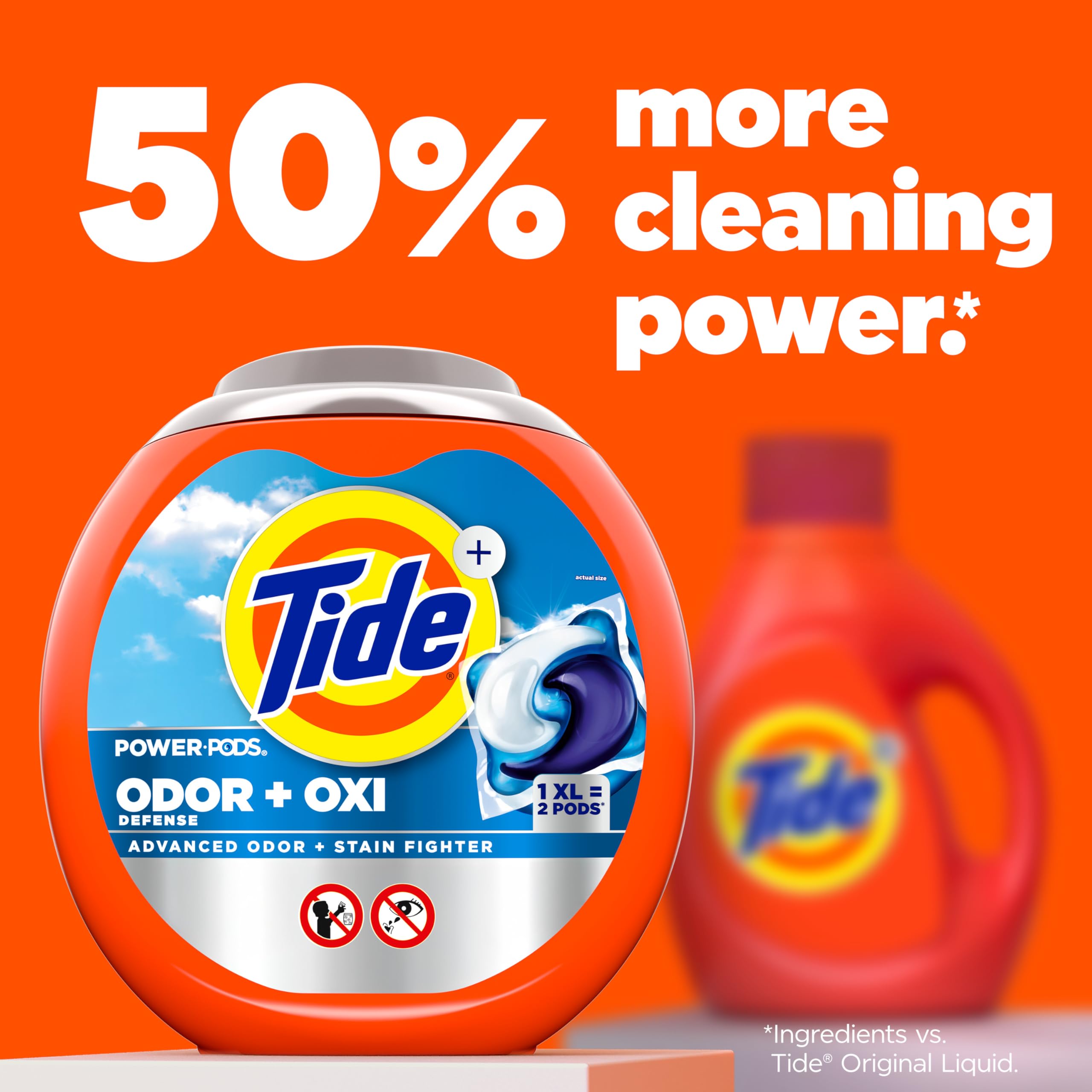 Foto 6 | Detergente Para Ropa Pacs Tide Ultra Oxi Power Pods De 32 Unidades - Venta Internacional.