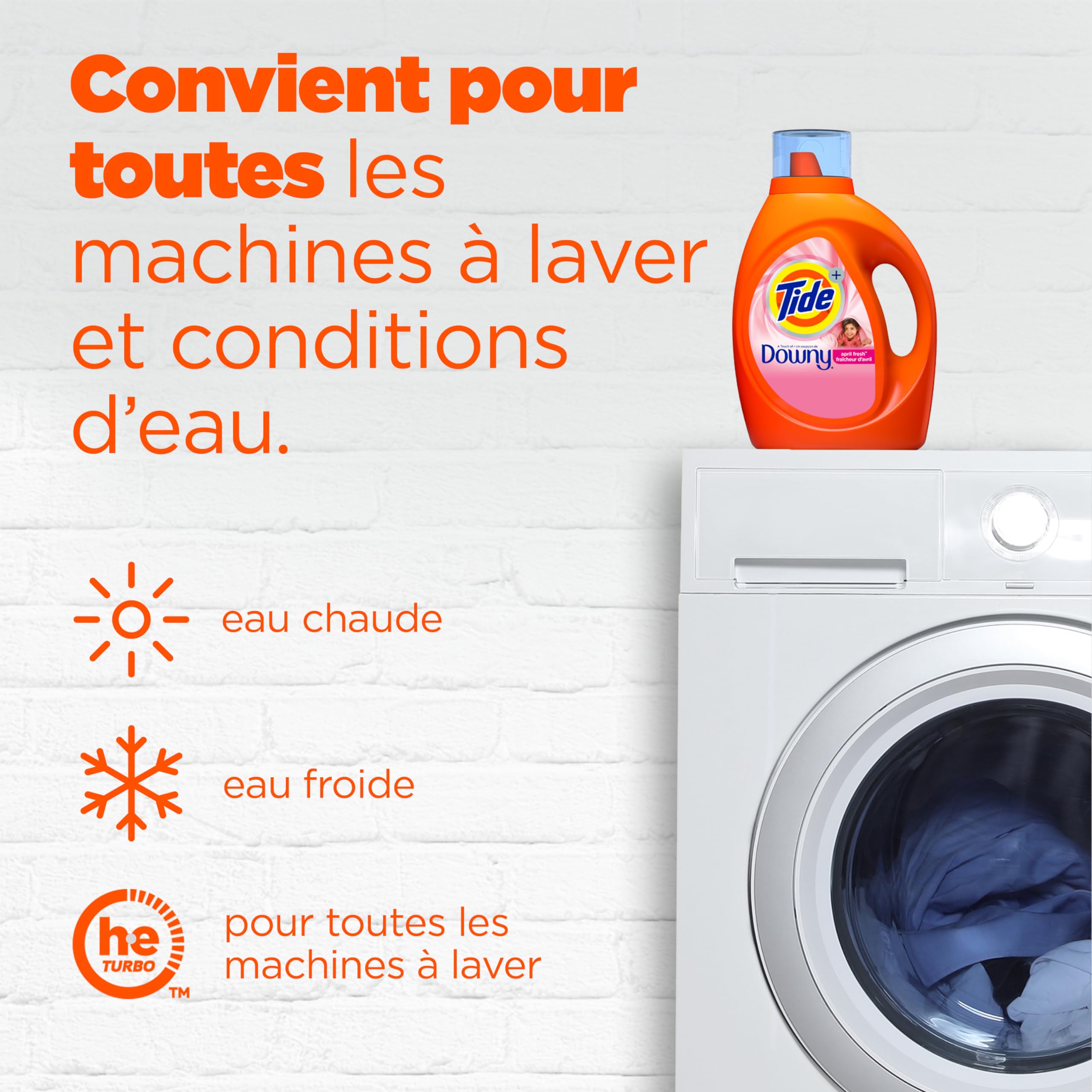 Foto 5 pulgar | Detergente Para Ropa Tide Liquid Con Touch Of Downy, 3,11 L, 74 Cargas - Venta Internacional.