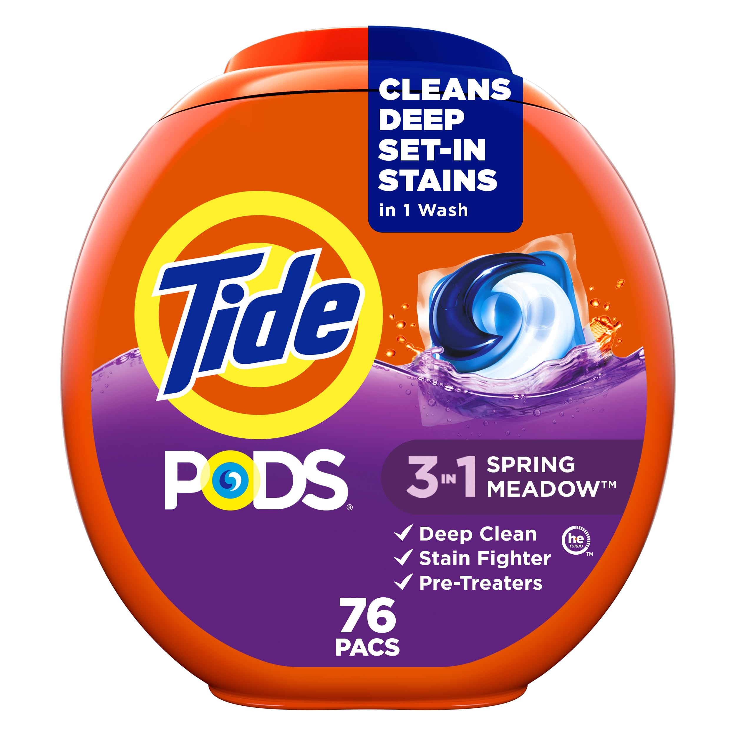 Foto 2 pulgar | Detergente Para Ropa Tide Pods, Paquete De Jabón Líquido, 76 Unidades - Venta Internacional.