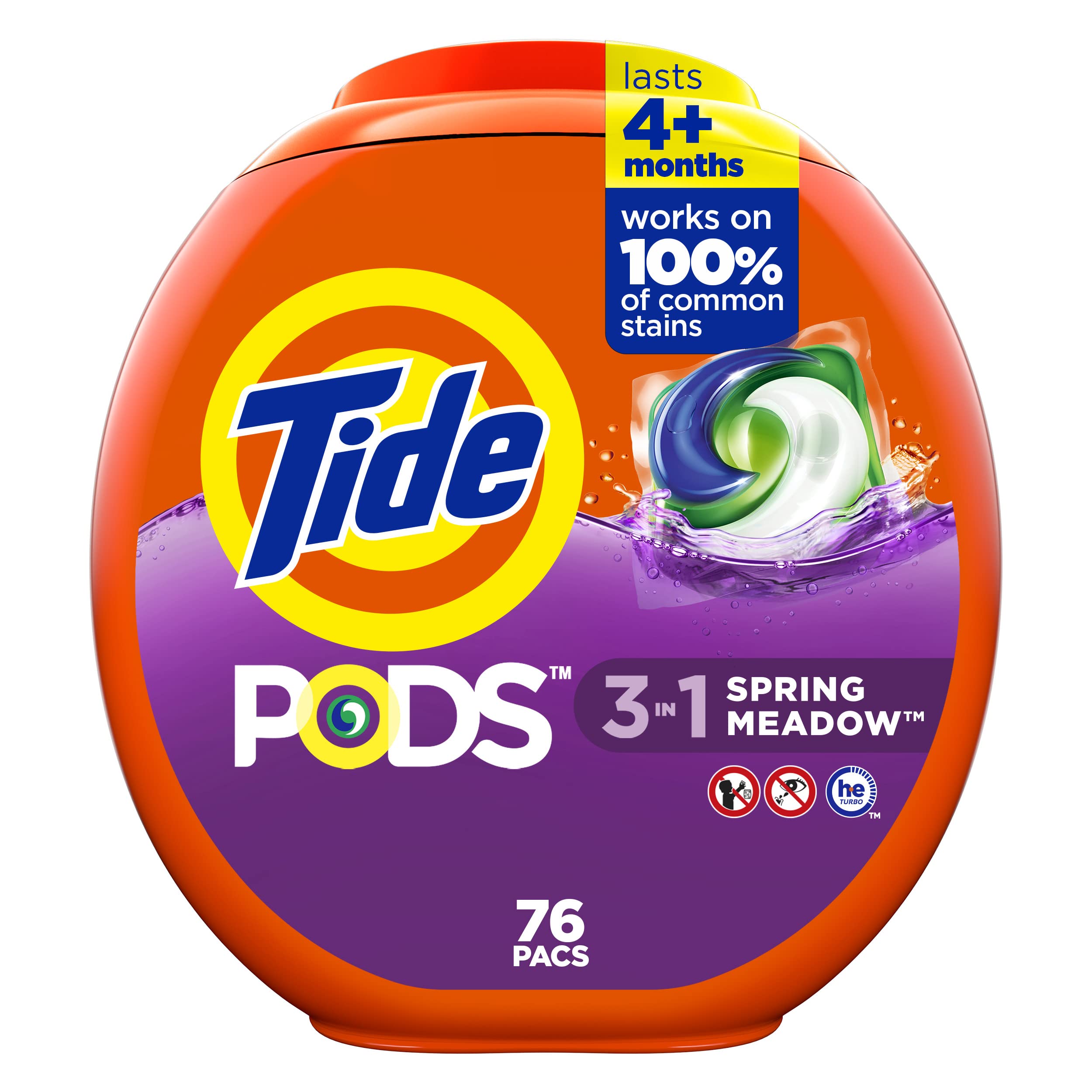 Foto 5 pulgar | Detergente Para Ropa Tide Pods, Paquete De Jabón Líquido, 76 Unidades - Venta Internacional.
