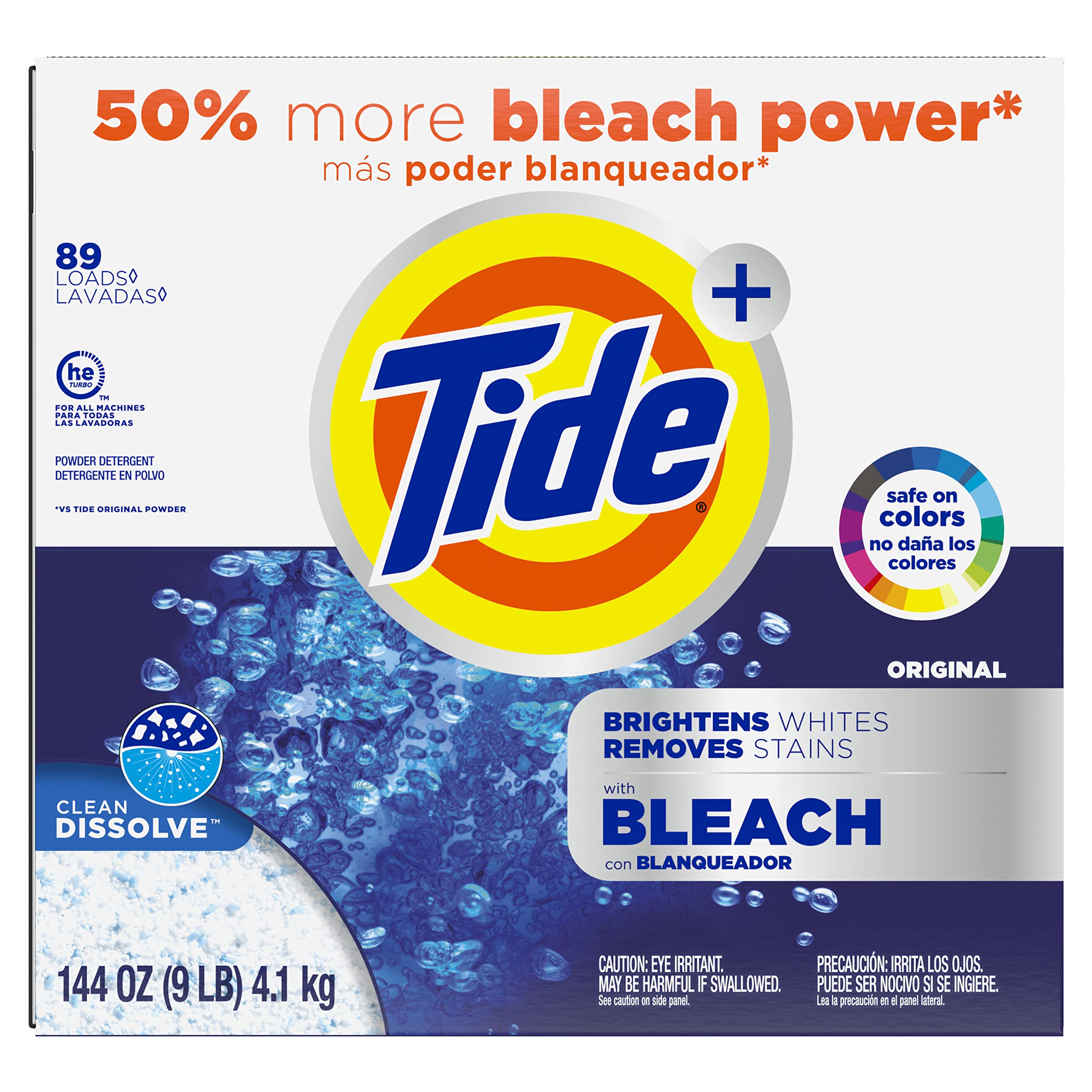 Detergente Para Ropa Tide Plus Bleach Powder Original 4,26 L - Venta Internacional. $988