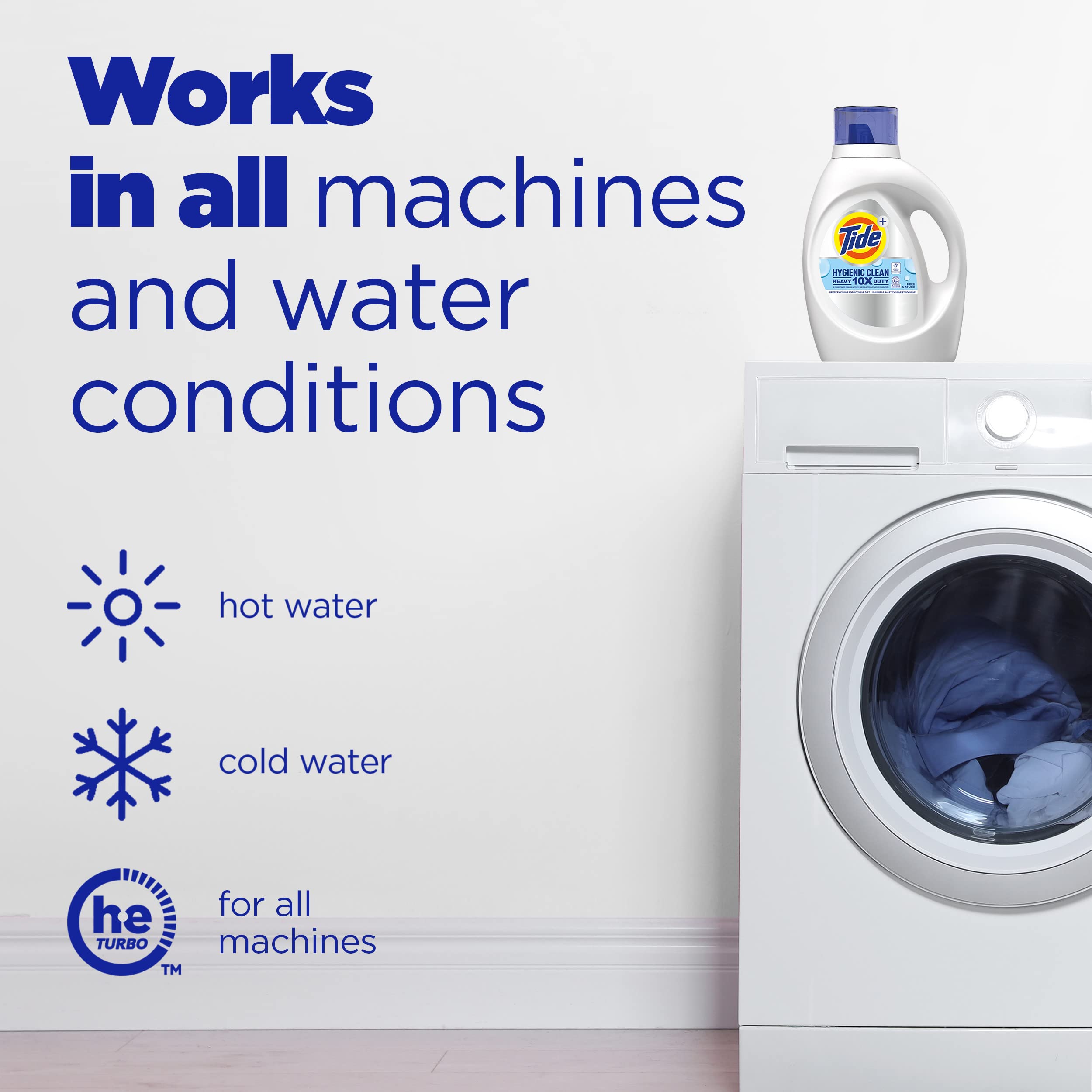 Foto 8 pulgar | Detergente Para Ropa Tide Hygienic Clean Heavy Duty 10 X 2.95 L - Venta Internacional.