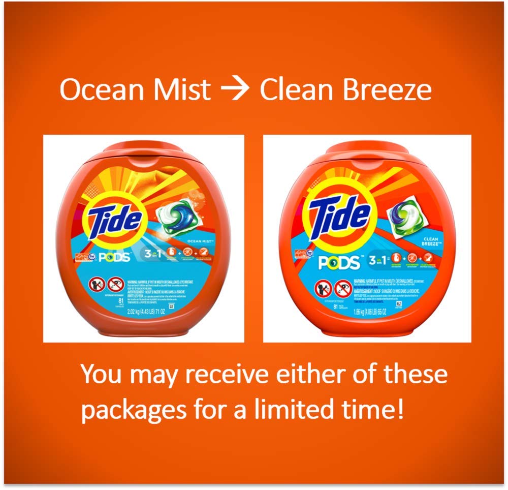 Foto 3 pulgar | Detergente Para Ropa Tide Pods Clean Breeze, 81 Unidades - Venta Internacional.