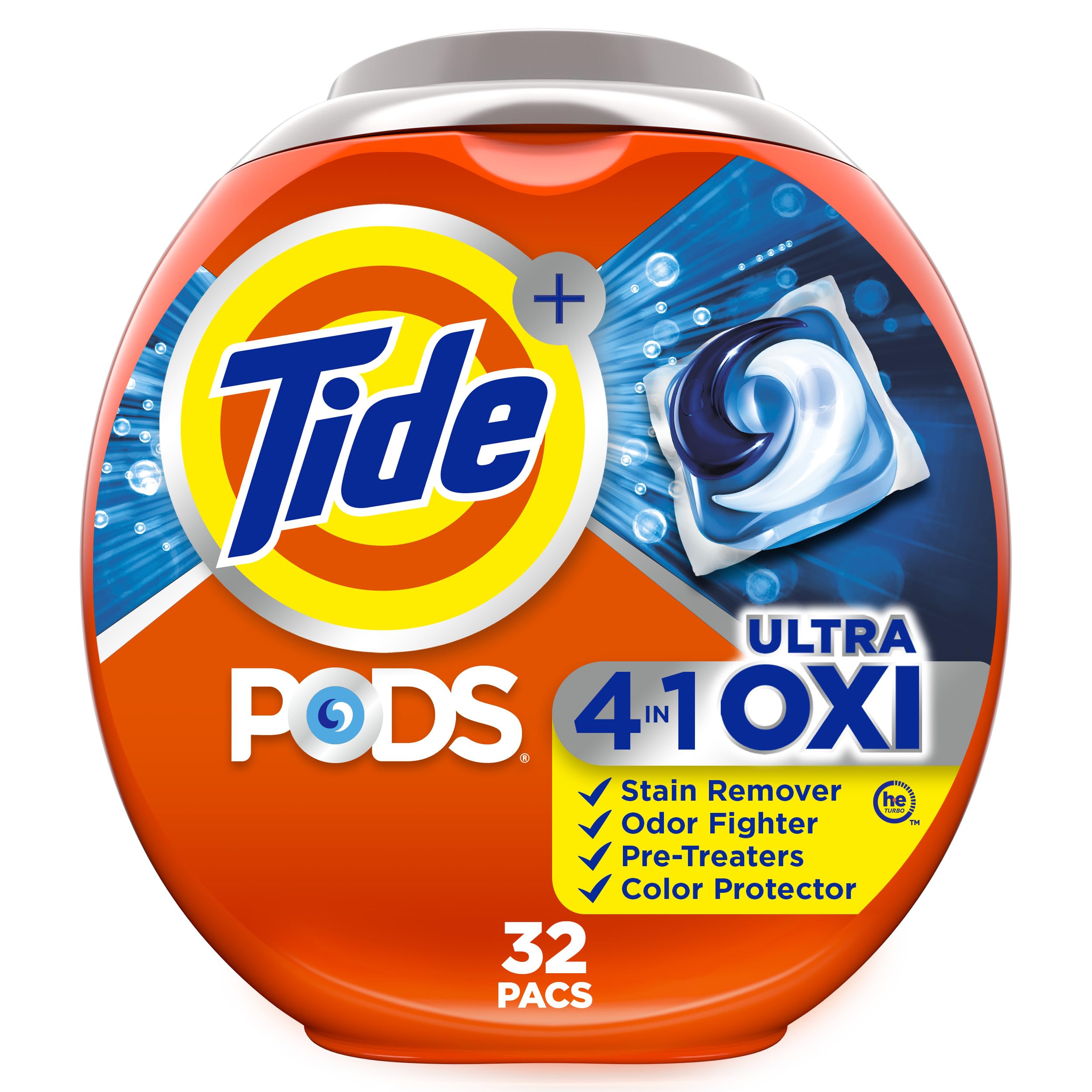 Foto 2 pulgar | Detergente Para Ropa Tide 4 En 1 Ultra Oxi Pods, 32 Paquetes - Venta Internacional.