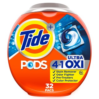 Foto 1 | Detergente Para Ropa Tide 4 En 1 Ultra Oxi Pods, 32 Paquetes - Venta Internacional.