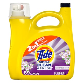 Foto 1 | Detergente Para Ropa Tide Simply Berry Blossom, 89 Cargas, 3,78 Litros - Venta Internacional.