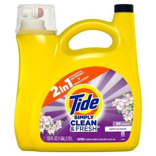 Foto 2 | Detergente Para Ropa Tide Simply Berry Blossom, 89 Cargas, 3,78 Litros - Venta Internacional.